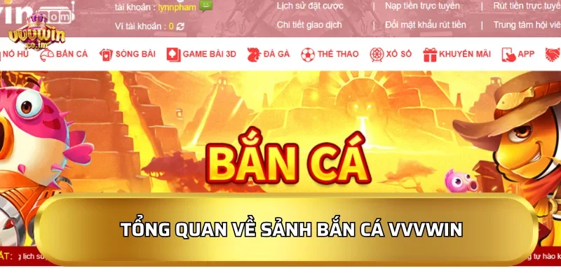 Tổng quan về sảnh bắn cá VVVWin